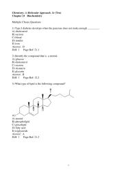 Chapter 21 1 Which of the following is an example of an aldohexose