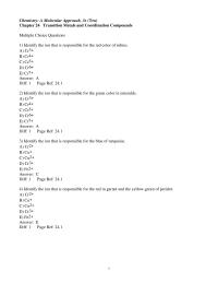 Chapter 24 1 the d-orbitals split with a large energy difference