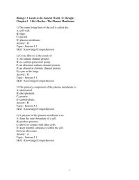 Chapter 5 How does glucose enter a cell if levels of blood glucose are high