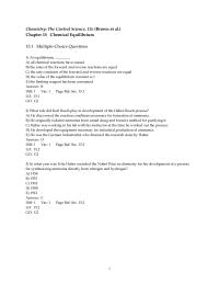 Chapter 15 1 Which one of the following will change the value of an equilibrium&nbsp;