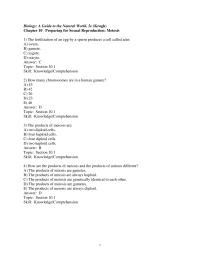 Chapter 10 All Resulting Gametes Are The Same Sized