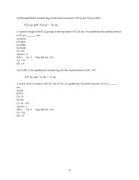 Chapter 15 2 What is the value of KP at this temperature