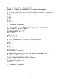 Chapter 13 The location of genetic information on chromosomes had been established
