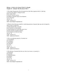 Chapter 23 The single characteristic that all animals have that other&nbsp;