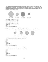 Chapter 3 3 The following four spheres represent an Mg atom