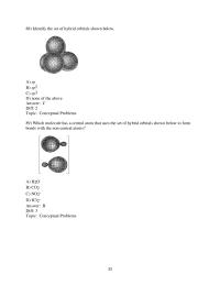 Chapter 5 3 Identify the set of hybrid orbitals shown below