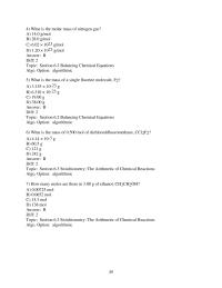 Chapter 6 3 What is the molar mass of nitrogen gas