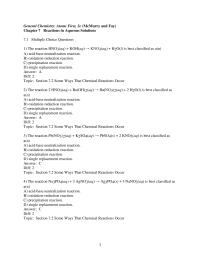 Chapter 7 1 Which pair of compounds is insoluble in water