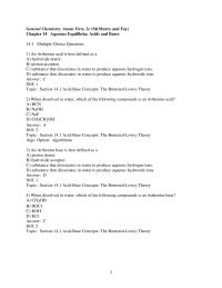 Chapter 14 1 What are the conjugate acid-base pairs in the following chemical