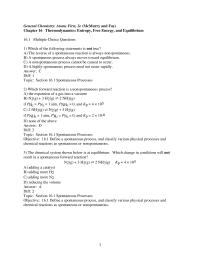 Chapter 16 1 Which of the following processes are spontaneous&nbsp;