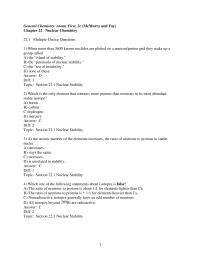 Chapter 22 1 Section Energy Changes During Nuclear Reactions