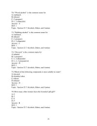Chapter 23 2 Which of the following is the most soluble in water