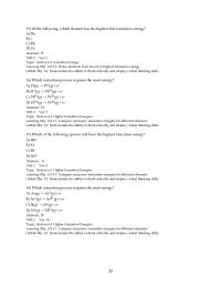 Chapter 6 3 Which ionization process requires the most energy