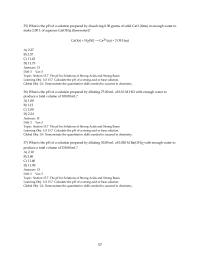 Chapter 15 4 What is the pH of a solution prepared by dissolving