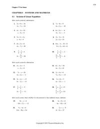 Chapter 5 Slate whether it is inconsistent or has infinitely guy solutions