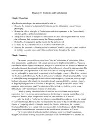Chapter 10 Homework The second great tradition to arise from China is Confucianism