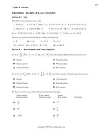 Chapter R&nbsp; Chapter R Test Items Let 5and Evaluate Each Expression 87 1xy