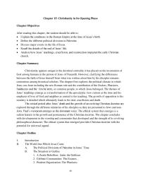Chapter 15 Homework Jesus The First Phase Birth Childhood And