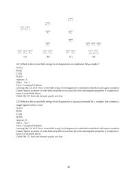 Chapter 20 3 Which is the crystal field energy level diagram for an octahedral