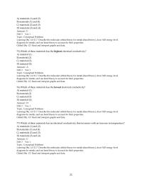 Chapter 21 2 Which of these materials has the lowest electrical conductivity