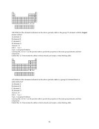 Chapter 22 3 Which of the elements indicated on the above periodic table