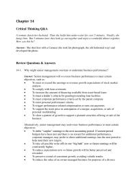 Accounting Chapter 14 Homework Answer The Conceptual Framework For Financial Reporting