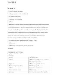 Chapter 11 Homework While death from both strangulation and carbon monoxide