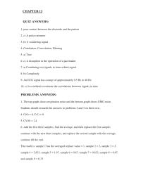 Chapter 13 Homework The Result Is Sample Has The Averaged
