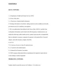 Chapter 21 Homework Clia Process Review Class Iii Medical Devices