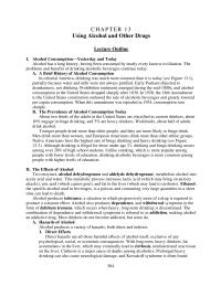 Chapter 13 Using Alcohol And Other Drugs Lecture Outline