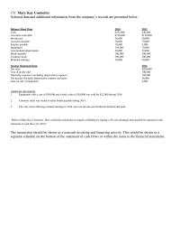 Chapter 11&nbsp;Mary Kay Cosmetics Selected data and additional information
