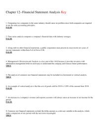 Chapter 12 When Investor Evaluating Whether Purchase Stock