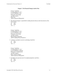 Chapter 1 The financial manager is responsible for making decisions that are