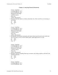 Chapter 4 Financial statement analysis can help us determine why a firm’s cash