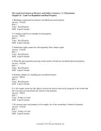 Chapter 25 Buildings constructed on land are considered personal property