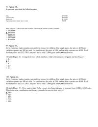 Chapter 15 what is the number of jungle gyms sold at break-even