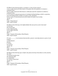 Chapter 25 Transfer Ownership Real Property Skill Legal Concepts