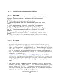 Communications Chapter 4 Homework While Some Aspects Mental Programming Are Individual