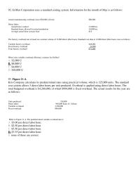 Chapter 21 The Standard Fixed Overhead Rate Often