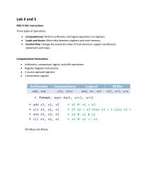 Lab 4 and 5