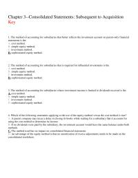 Chapter 3 The Method Accounting For Subsidiaries That Better