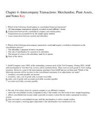 Chapter 4 Which The Following Should Appear Consolidated Financial