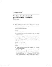 Communications Chapter 6 Homework Practical Constructions Symmetrickey Primitives Solutions 61