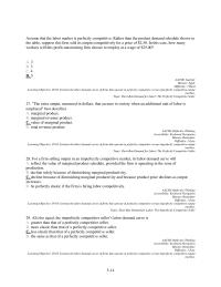 Chapter 5 The Extra Output Measured Dollars That