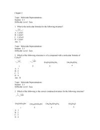Chemistry Chapter 2 1 &nbsp;Which of the following structures contains an alkene