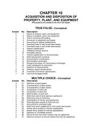 Chapter 10 1 Valuation of nonmonetary asset. Gain recognition on plant asset&nbsp;