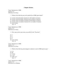 Chemistry Chapter 16 1 the following is true about the area under each signal in
