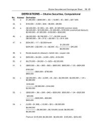 Chapter 16 3 Capital Excess Par Calculations premium Related 12 The