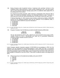 Chapter 19 2 Customers who purchase furniture on thein stallment basis&nbsp;