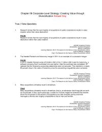 Management Chapter 6 1 Research shows that the vast majority of acquisitions of public
